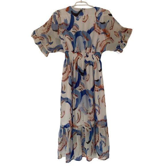 MEETRENDI, Dress with printed design, short sleeves, polyester for women, size S - Picture 2 of 7